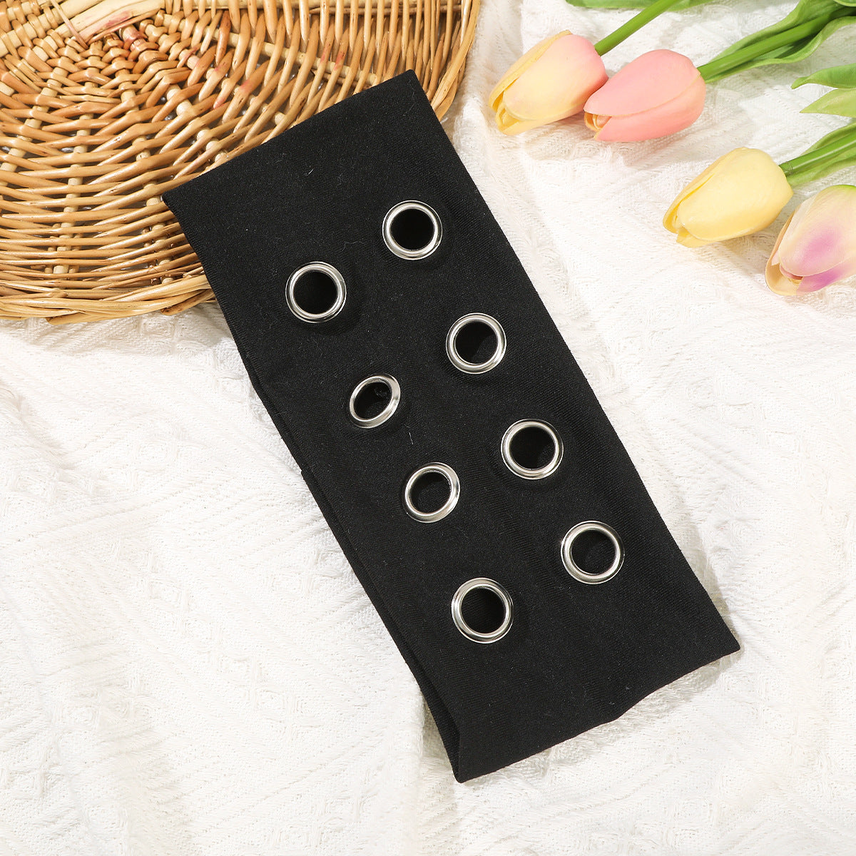 Punk Metal Circle Hip Hop Hair Tie