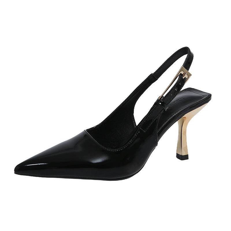 Fairy-Style Stiletto Heel Pointed-Toe Sandals - Elegant Dress Shoes