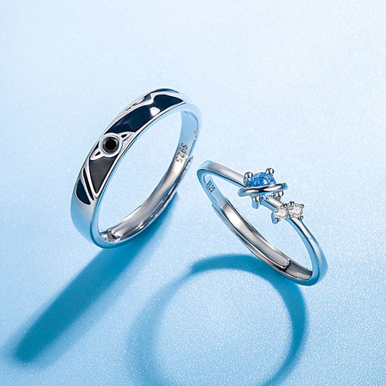 Dream Planet Couple Rings Fashion Personality Rings for Men and Women