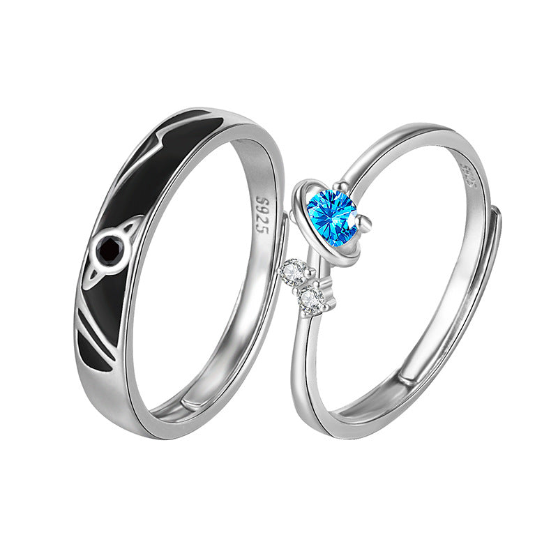 Dream Planet Couple Rings Fashion Personality Rings for Men and Women