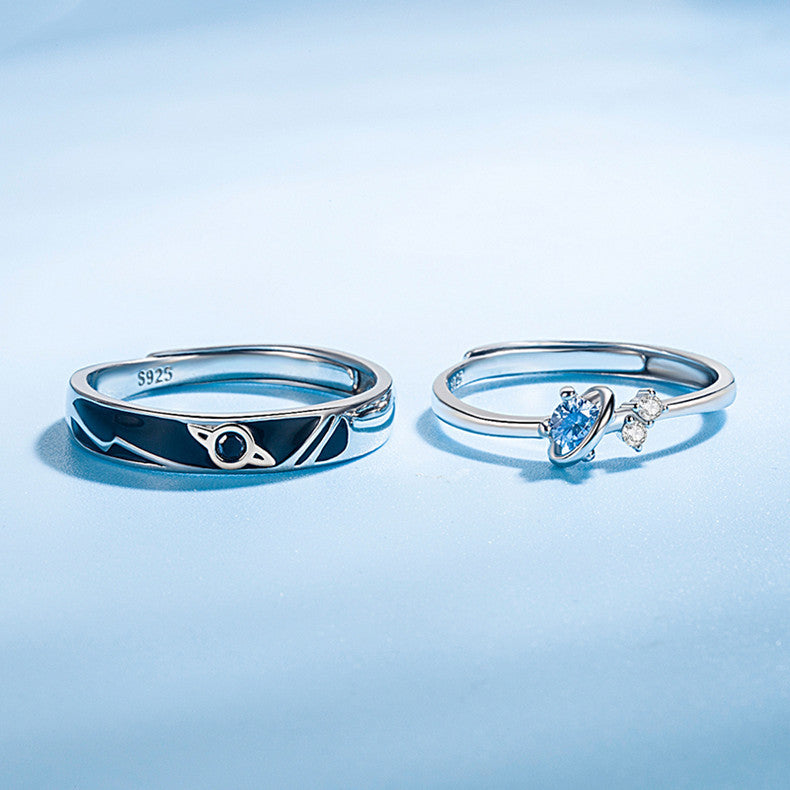 Dream Planet Couple Rings Fashion Personality Rings for Men and Women