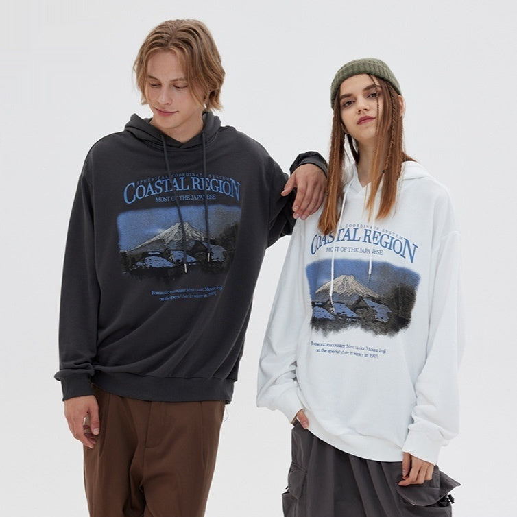 Trendy Loose Casual Hoodie Coat for Couples