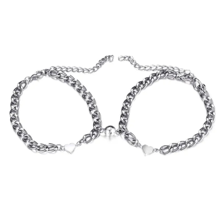 Fashion Jewelry Magnet Love Suction Bracelet Couple Valentine's Day Gift