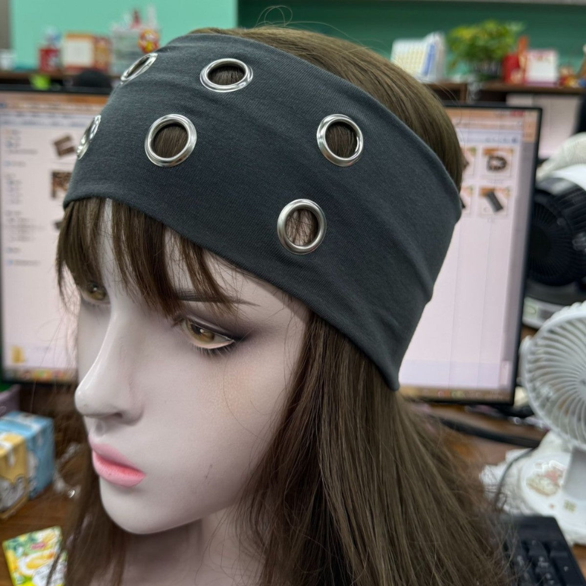 Punk Metal Circle Hip Hop Hair Tie