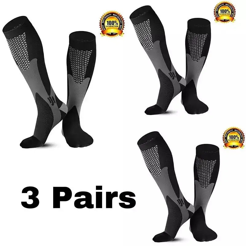 Premium Compression Socks | Sports Running & Travel Support Socks for Everyday Comfort