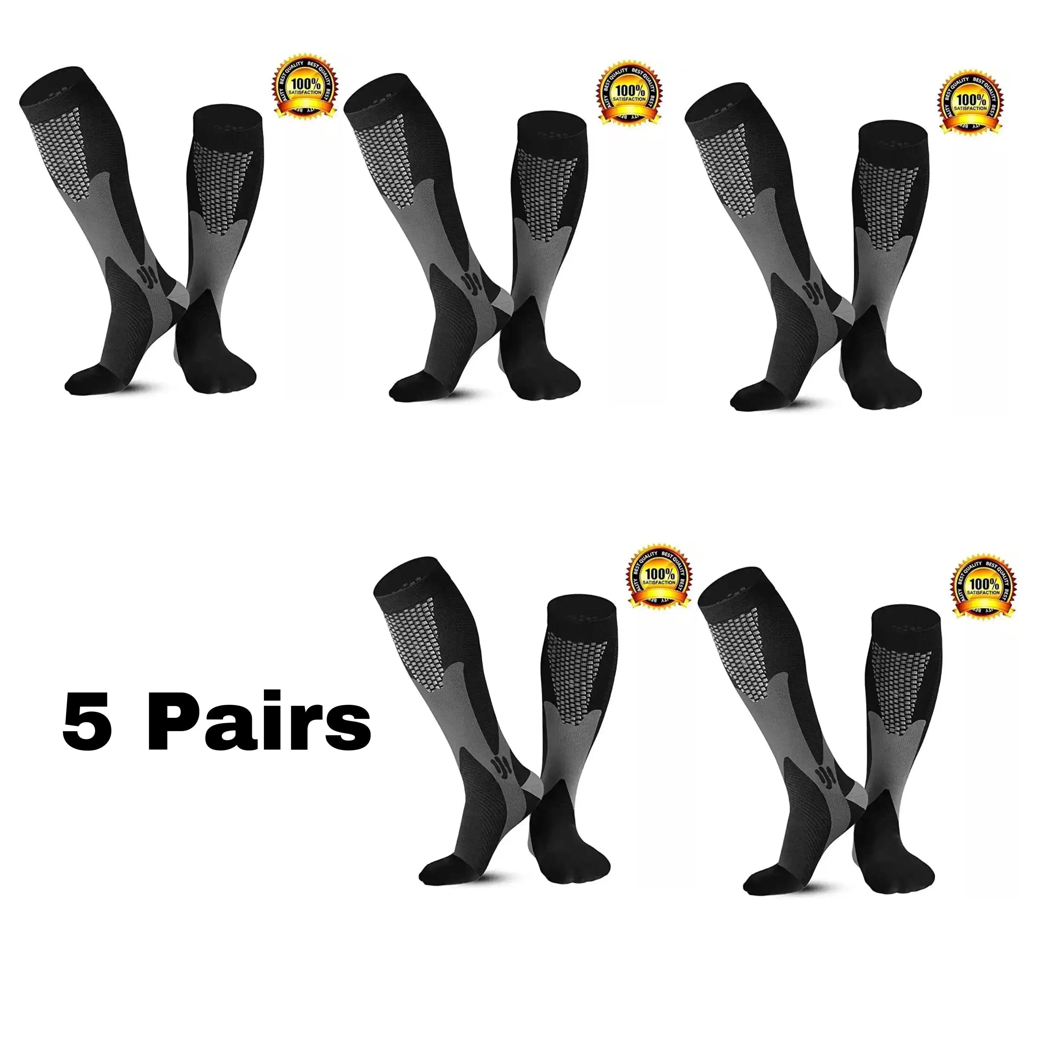 Premium Compression Socks | Sports Running & Travel Support Socks for Everyday Comfort