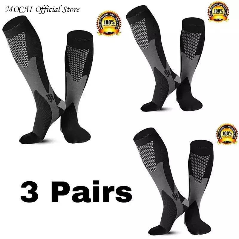 Premium Compression Socks | Sports Running & Travel Support Socks for Everyday Comfort