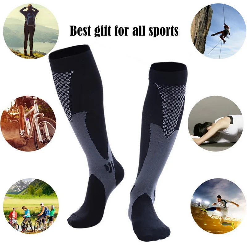 Premium Compression Socks | Sports Running & Travel Support Socks for Everyday Comfort