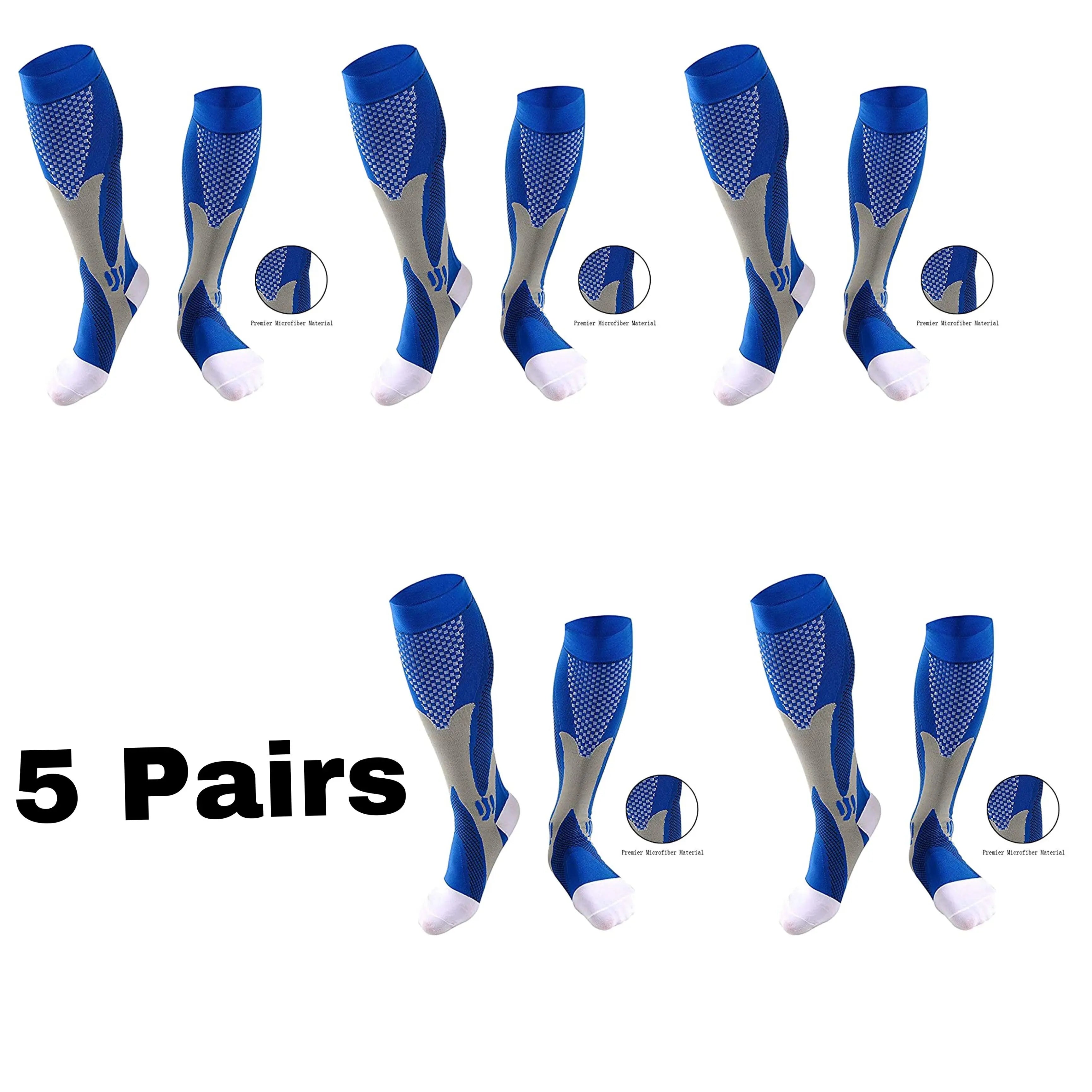 Premium Compression Socks | Sports Running & Travel Support Socks for Everyday Comfort