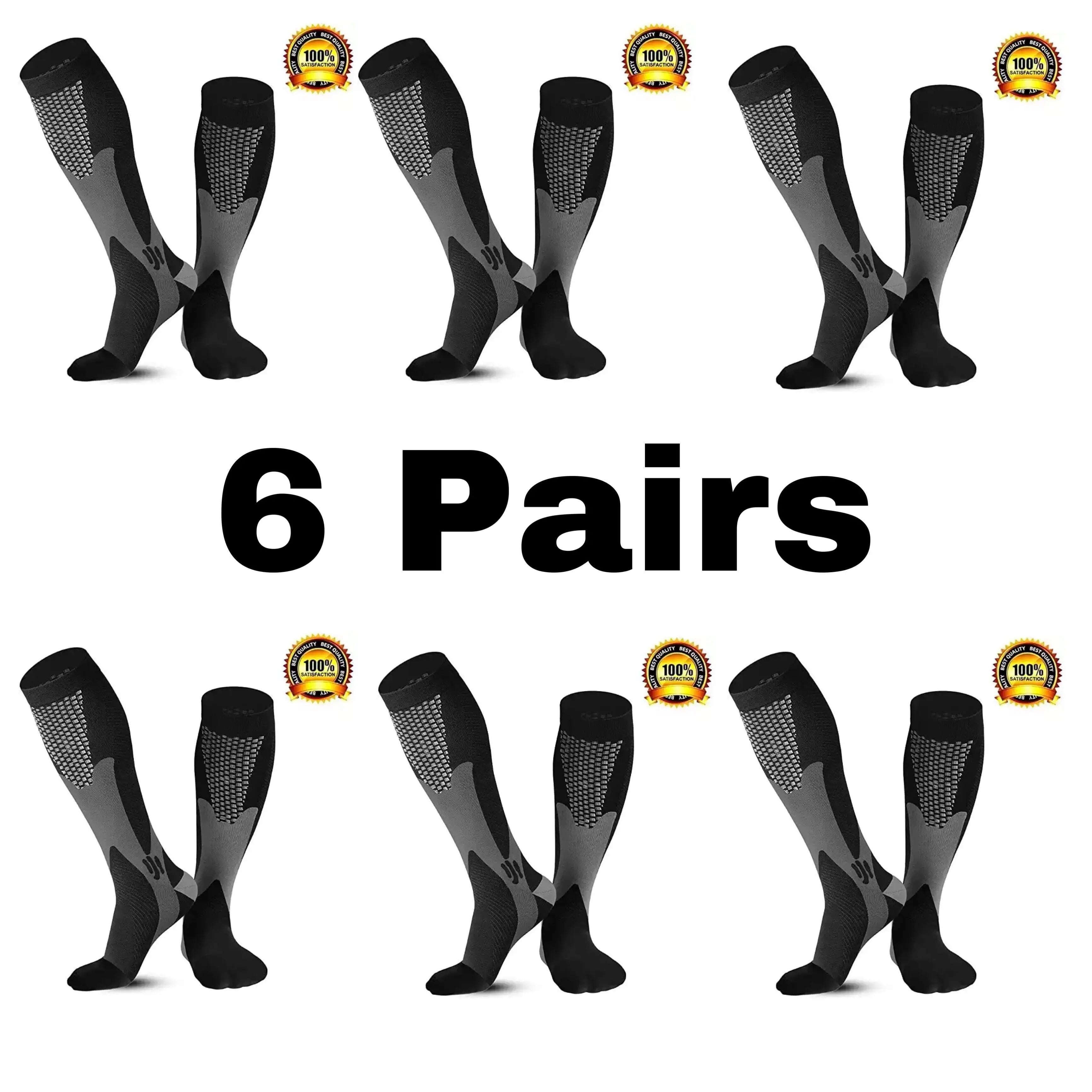 Premium Compression Socks | Sports Running & Travel Support Socks for Everyday Comfort