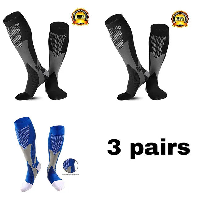 Premium Compression Socks | Sports Running & Travel Support Socks for Everyday Comfort