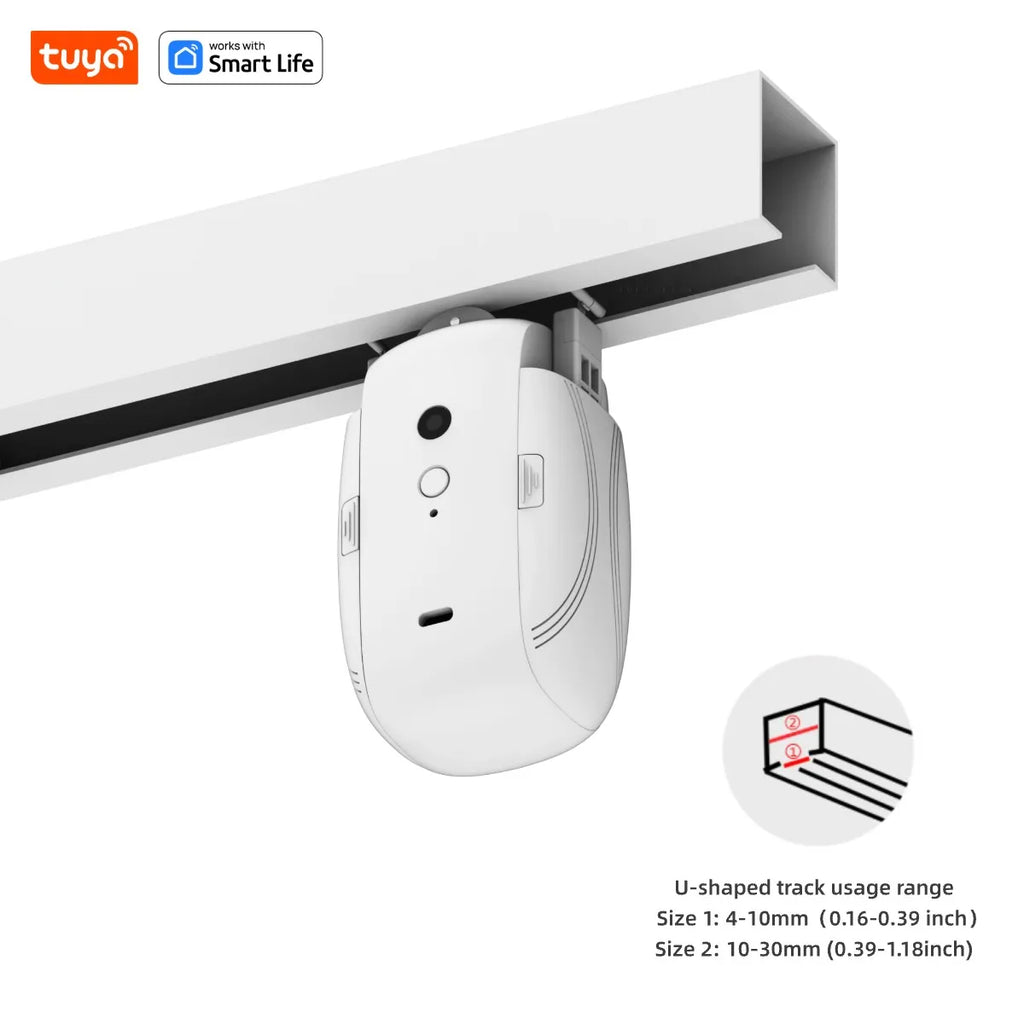 Tuya Smart WiFi Curtain Robot (with Gateway), APP Remote Control, Voice Control, Included Accessories for T/U Curtain Tracks