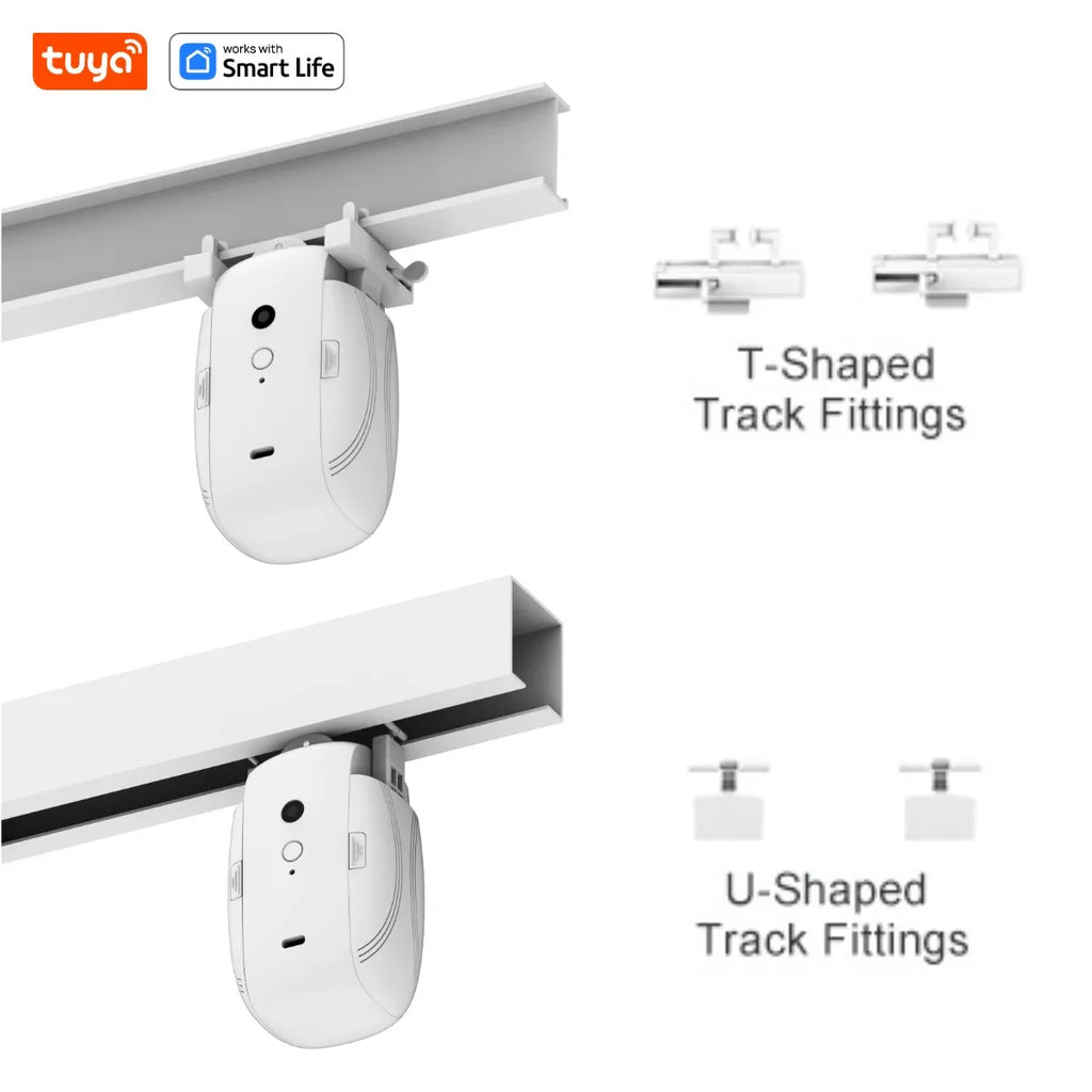 Tuya Smart WiFi Curtain Robot (with Gateway), APP Remote Control, Voice Control, Included Accessories for T/U Curtain Tracks
