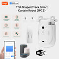 Tuya Smart WiFi Curtain Robot (with Gateway), APP Remote Control, Voice Control, Included Accessories for T/U Curtain Tracks
