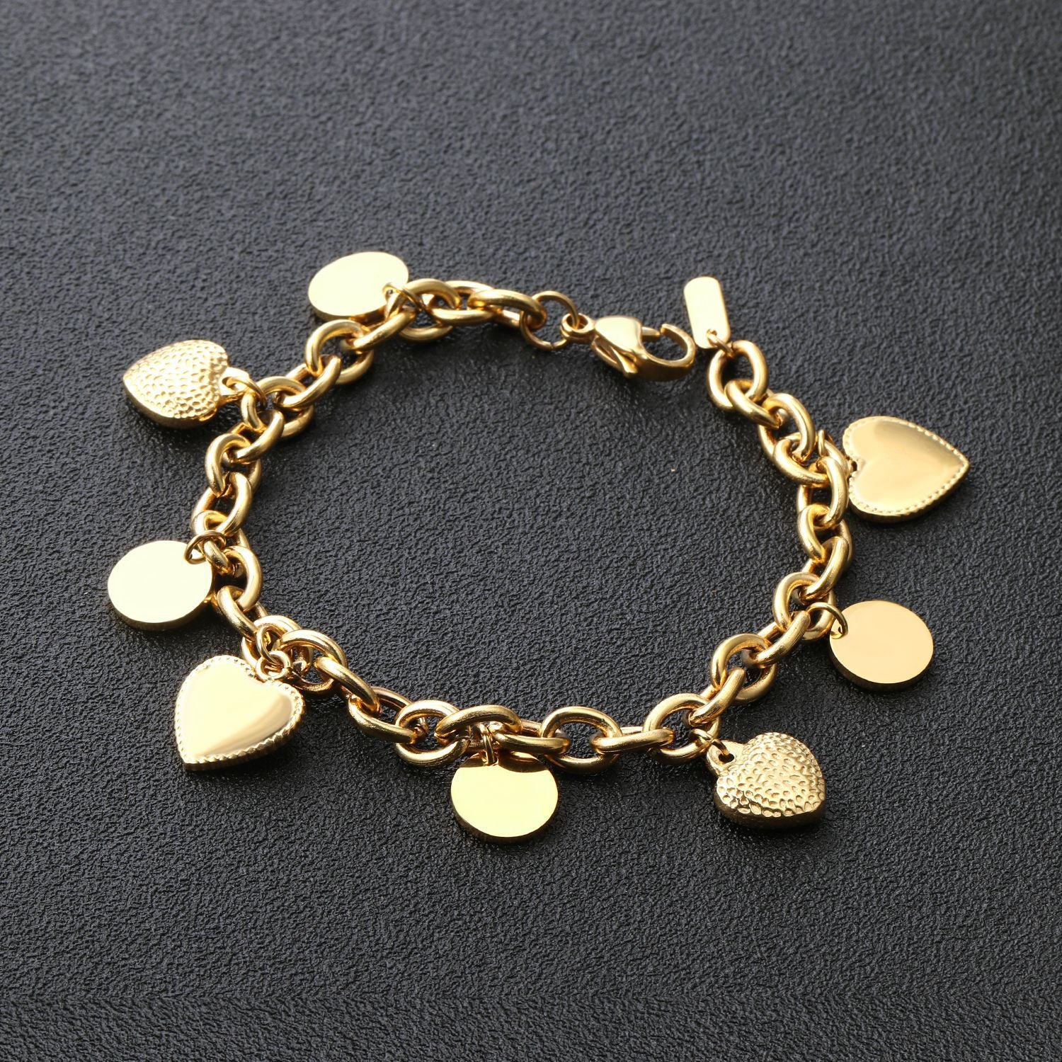 Fashion Personalized Heart-shaped Chinese Valentine's Day Bracelet Round Accessories Bracelet