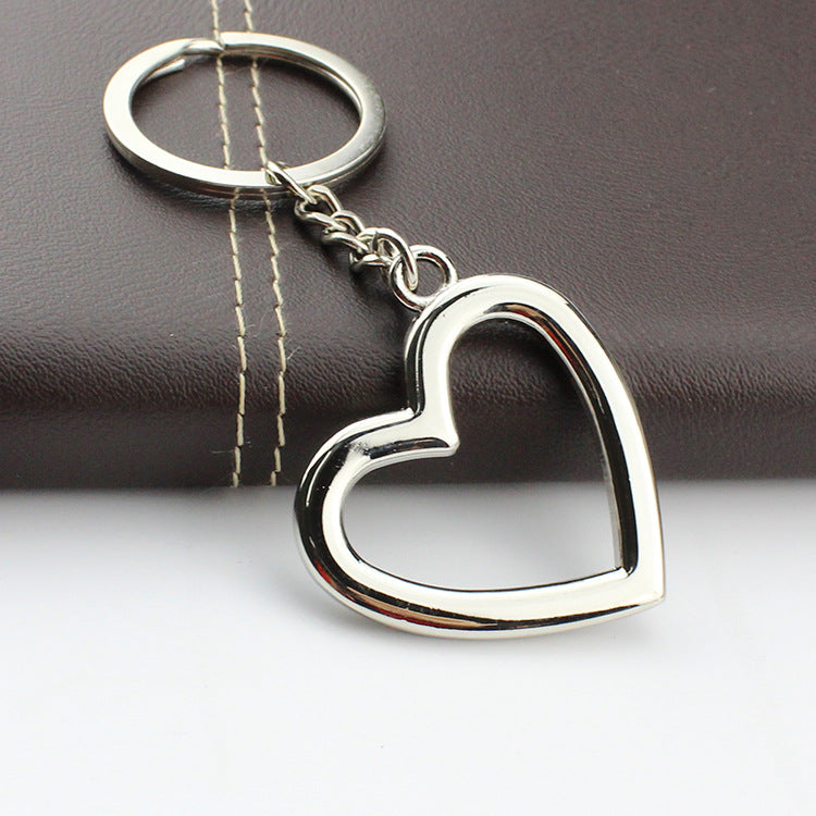Personalized Hollow Heart Keychain