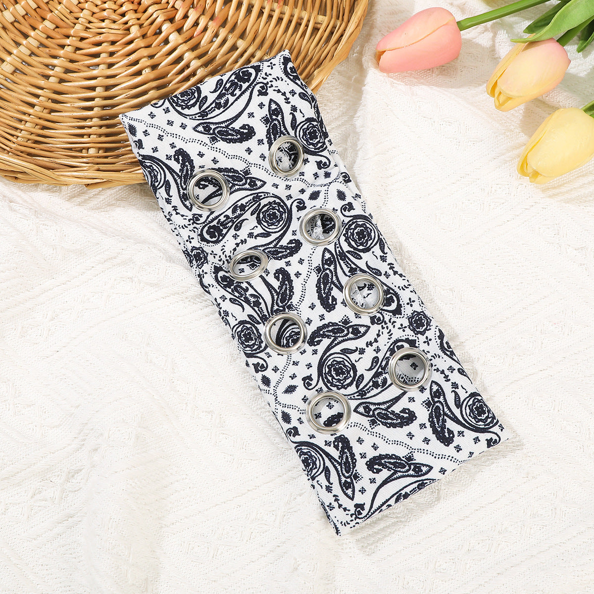 Punk Metal Circle Hip Hop Hair Tie