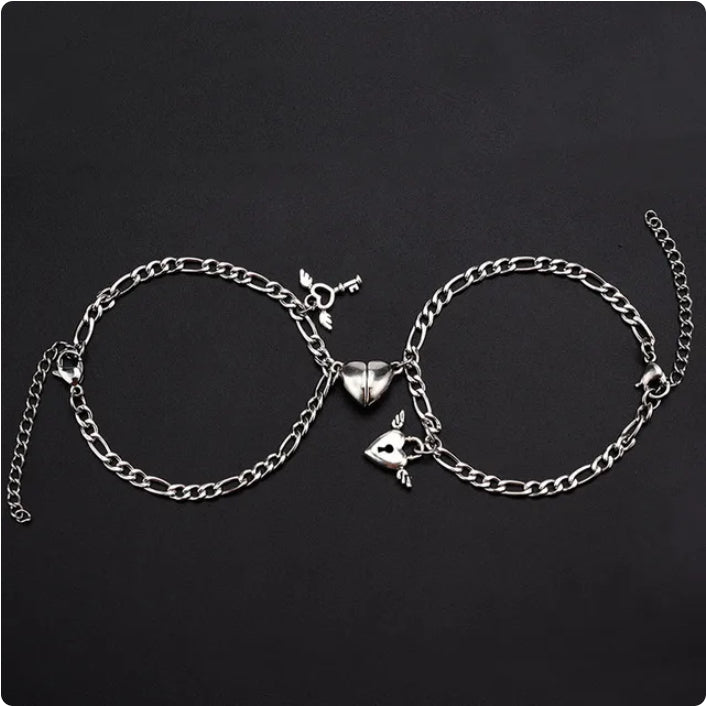 Fashion Jewelry Magnet Love Suction Bracelet Couple Valentine's Day Gift
